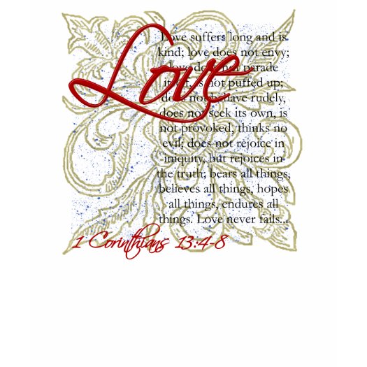 Love Bible Verse T-Shirt Womens Christian T-Shirts By cutencomfy