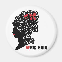 Love Big Hair Refrigerator Magnets