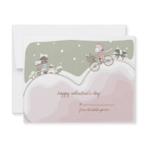 Love Bike Valentine Kids Card Announcements