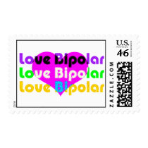 love bipolar Halftone postage