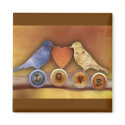 Love bird magnet magnet