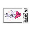 Love Bird postage stamps
