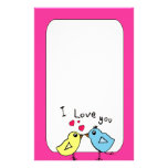 Love bird stationary stationery
