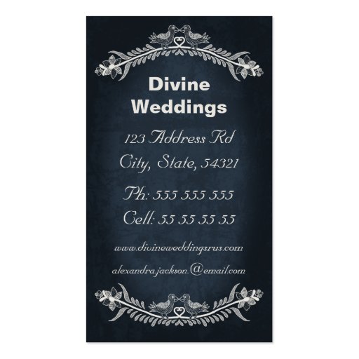 Love Bird Vines, Business Card (back side)