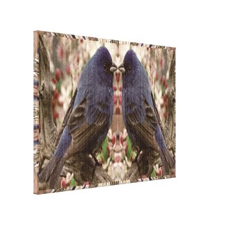 Love Birds1 Stretched Canvas Print