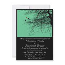 Love Birds, 4.5"x6.25" engagement announcement