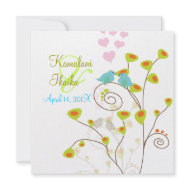Love birds, add your background.. invitation