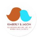 Love Birds Address Labels stickers