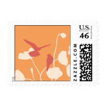 Love Birds and Poppies Postage