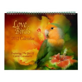 Love Birds Art Calendar 2012 calendar