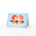 Love Birds - Blue cards by creativetaylor Love Birds - Blue cards
