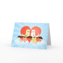 Love Birds - Blue cards