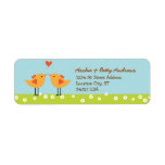 Love Birds Custom Return Address Label labels