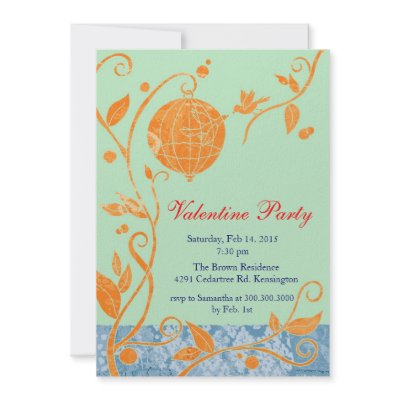 Cute Invitations on Love Birds  Cute Valentine S Day Party Invitations From Zazzle Com