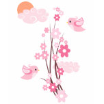 Love Birds & Delicate Flowers t-shirts