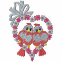 Love Birds embroidered shirts by Embroidery4U Love Birds embroidered shirts