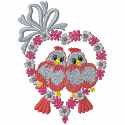 Love Birds embroidered shirts