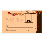 Love Birds Falling Hearts Oak Tree Name Cards Business Cards