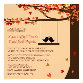 falling in love wedding invitations