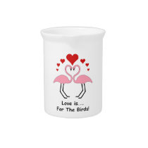 Love Birds Flamingos pitchers