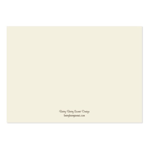 Love Birds Gift Tags/Attachment Cards Business Card Templates (back side)