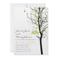 Love Birds in Polka Dot Tree invitation