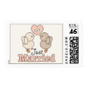 Love Birds Just Married Wedding Stamps by WeddingTeesGifts Love Birds Just Married Wedding Stamps