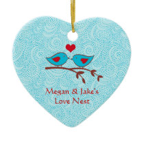 Love Birds Love Nest Door Hanger Ornament ornaments