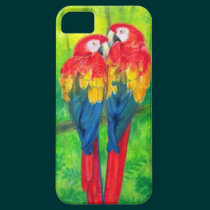 Love Birds- Macaw Parrots iPhone 5 Case casemate cases