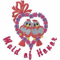 Love Birds - Maid of Honor embroidered shirts by WedThreads Love Birds - Maid of Honor embroidered shirts