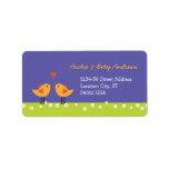 Love Birds (Night) Custom Address Label labels