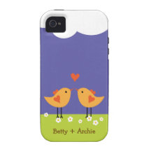 Love Birds (Night) iPhone 4/4S Cases