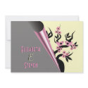 Love Birds On Sakura Tree Wedding Invitations