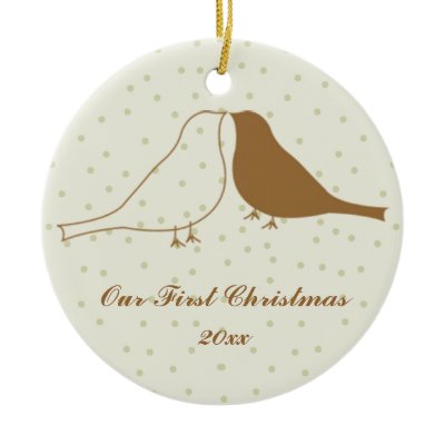 Love Birds Our First Christmas Ornament