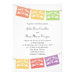 Love Birds Papel Picado Wedding Banners Invitation