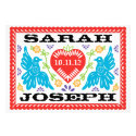 Love Birds Papel Picado Wedding Invitation