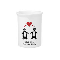 Love Birds Penguins pitchers