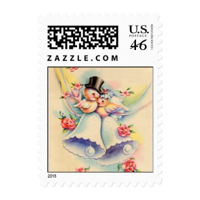 Love Birds Postage Stamp
