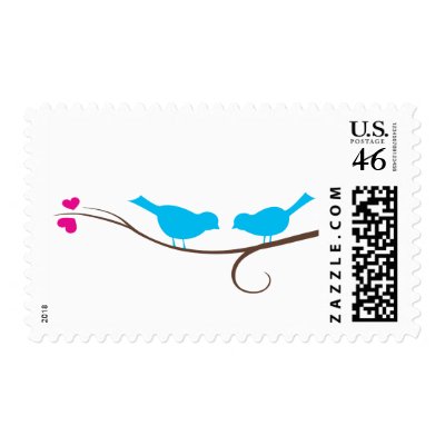 love birds postage stamps