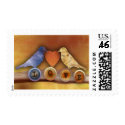 love birds stamp