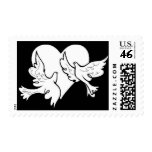 Love Birds Postage Stamp