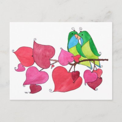 Love Bird on Love Birds Postcard From Zazzle Com