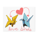 love birds postcard