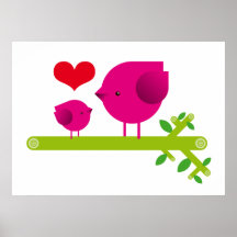 Love birds poster