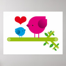 Love birds poster