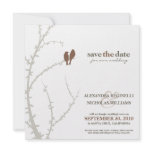 Love Birds Save the Date Announcement (chocolate)