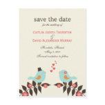Love Birds Save The Date Card Post Cards