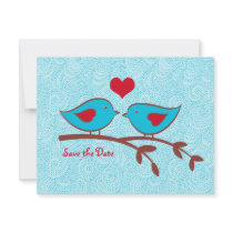 Love Birds Save the Date Invitation