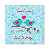 Love Birds Save the Date Magnet magnets