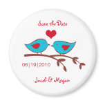 Love Birds Save the Date Magnet